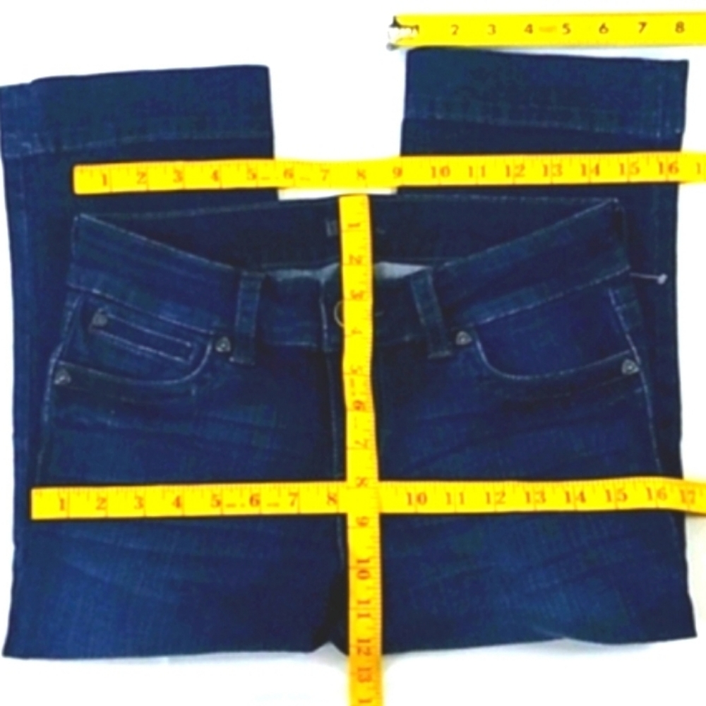KUT FROM THE KLOTH CAPRI BERMUDA DARK WASH PREOWNED GIRLS JEANS 4x18 - Picture 3 of 7
